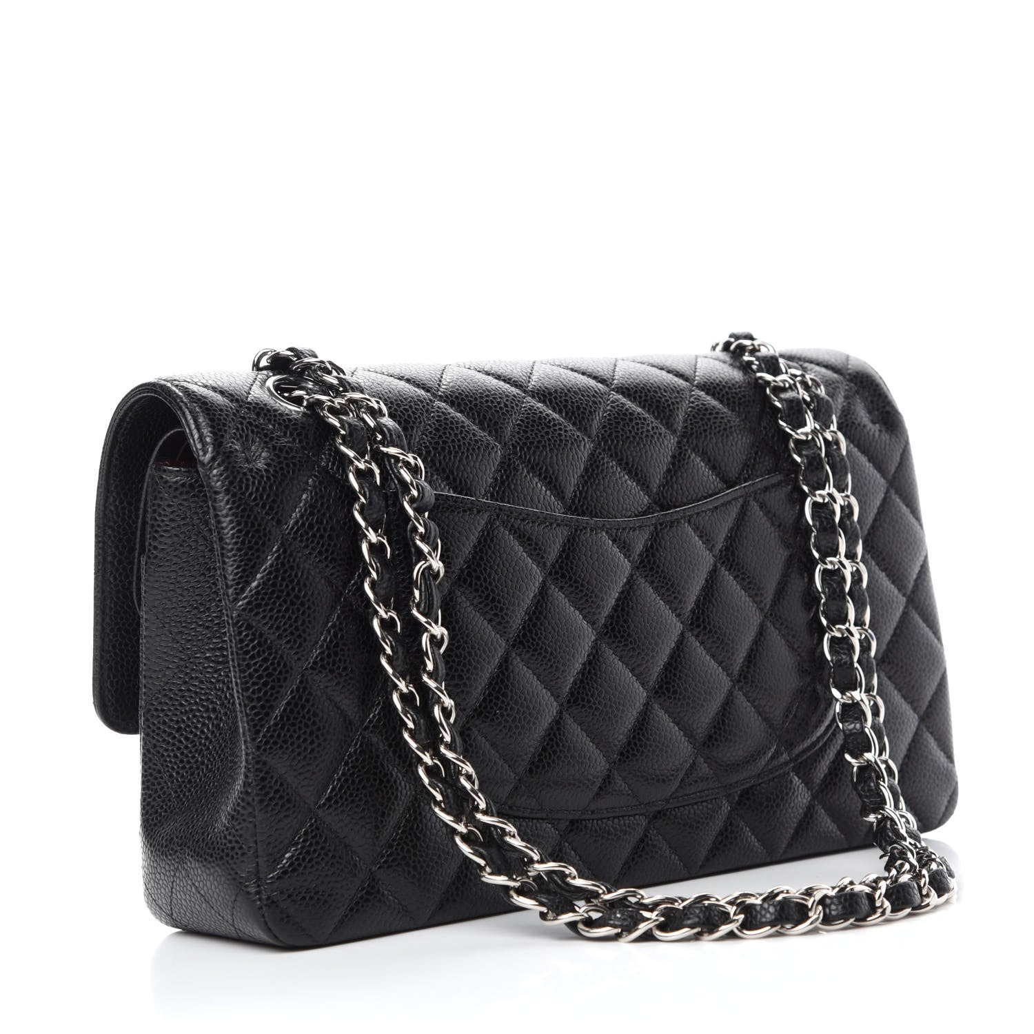 Chanel Caviar Quilted Medium Double Flap Black 3 of 15