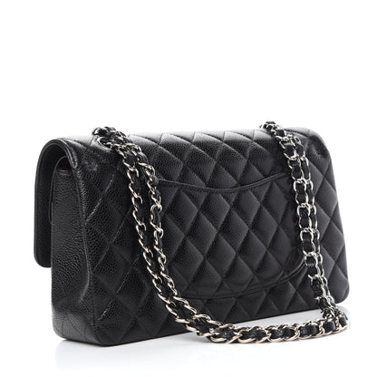 Chanel Caviar Quilted Medium Double Flap Black 3 of 15