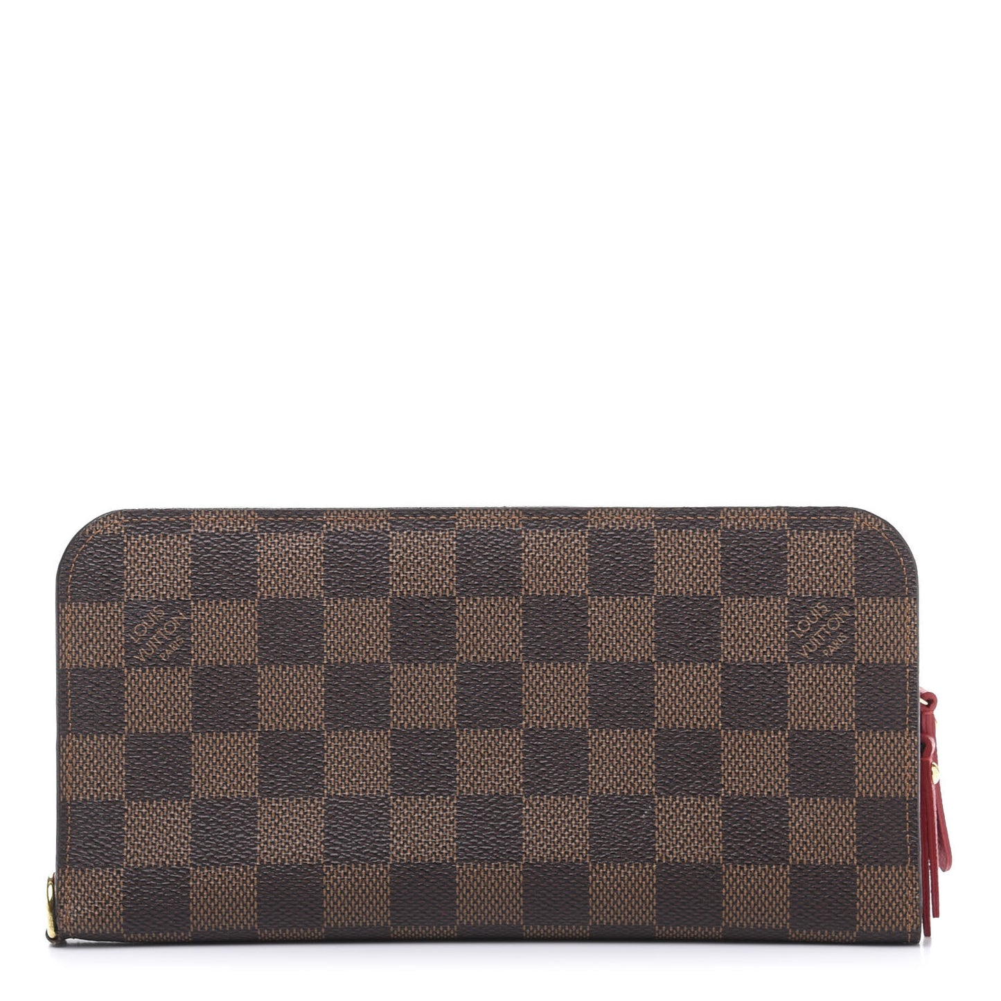Damier Ebene Insolite Wallet Red