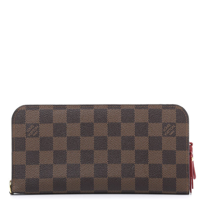 Louis Vuitton Damier Ebene Insolite Wallet Red 1 of 8