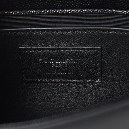 Saint Laurent Grain De Poudre Small Monogram Kate Satchel Black 6 of 9