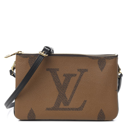 Louis Vuitton Reverse Monogram Giant Double Zip Pochette 1 of 10