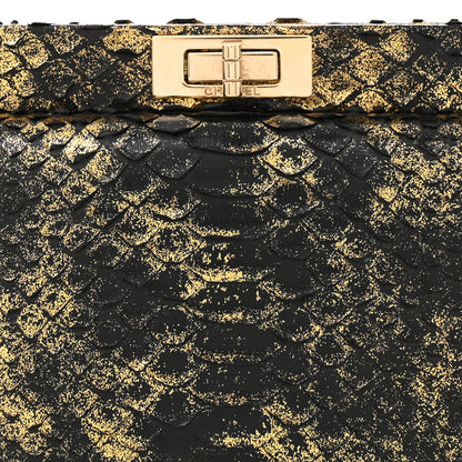 Chanel Snakeskin 2.55 Reissue Clutch Bag Black Gold 8 of 10
