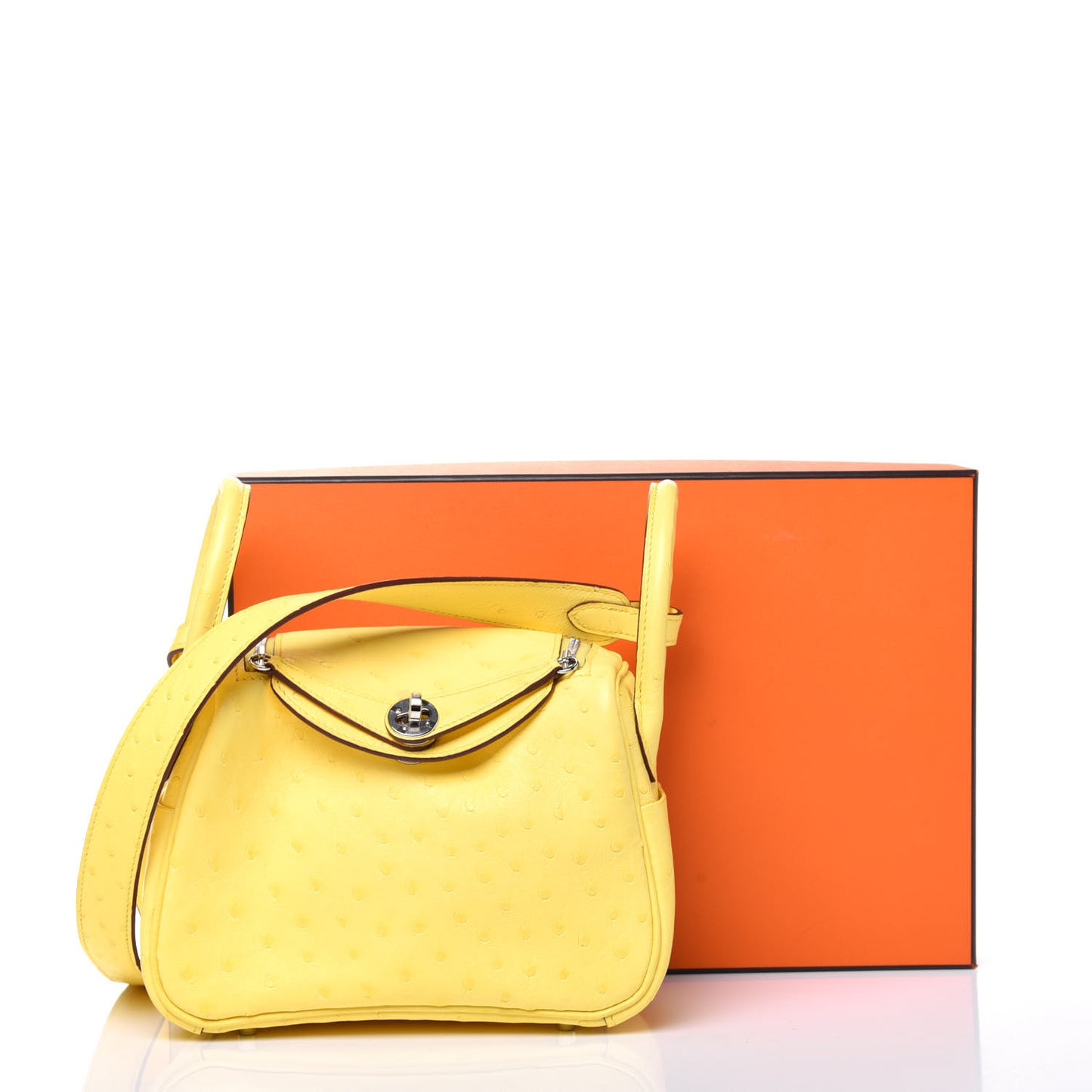 Ostrich Mini Lindy 20 Jaune Citron
