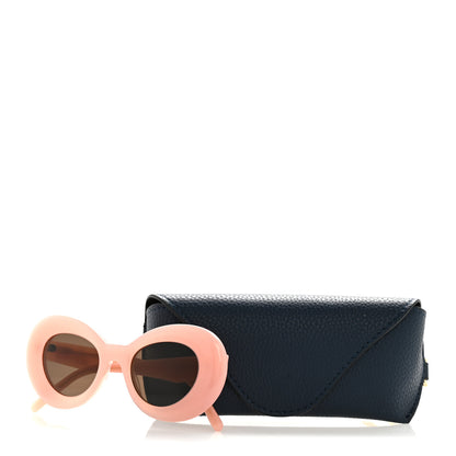 Loewe Acetate Curvy Round Sunglasses LW40112I Pink 8 of 8