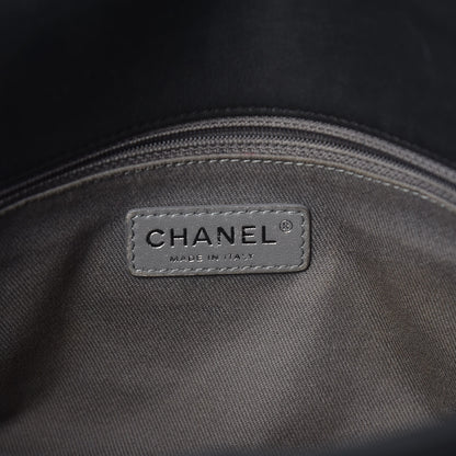 Chanel Iridescent Calfskin Large Coco Daily Flap Black 9 of 13