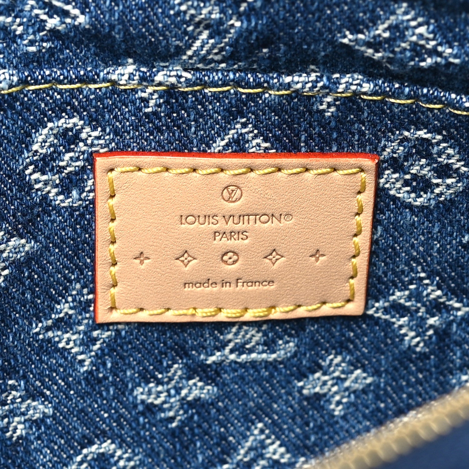 Louis Vuitton Denim Giant Monogram Pochette Cosmetique PM Denim Blue 6 of 7