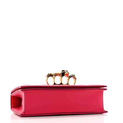 Alexander McQueen Lambskin Quilted Knuckle Shoulder Bag Fuchsia 4 of 14