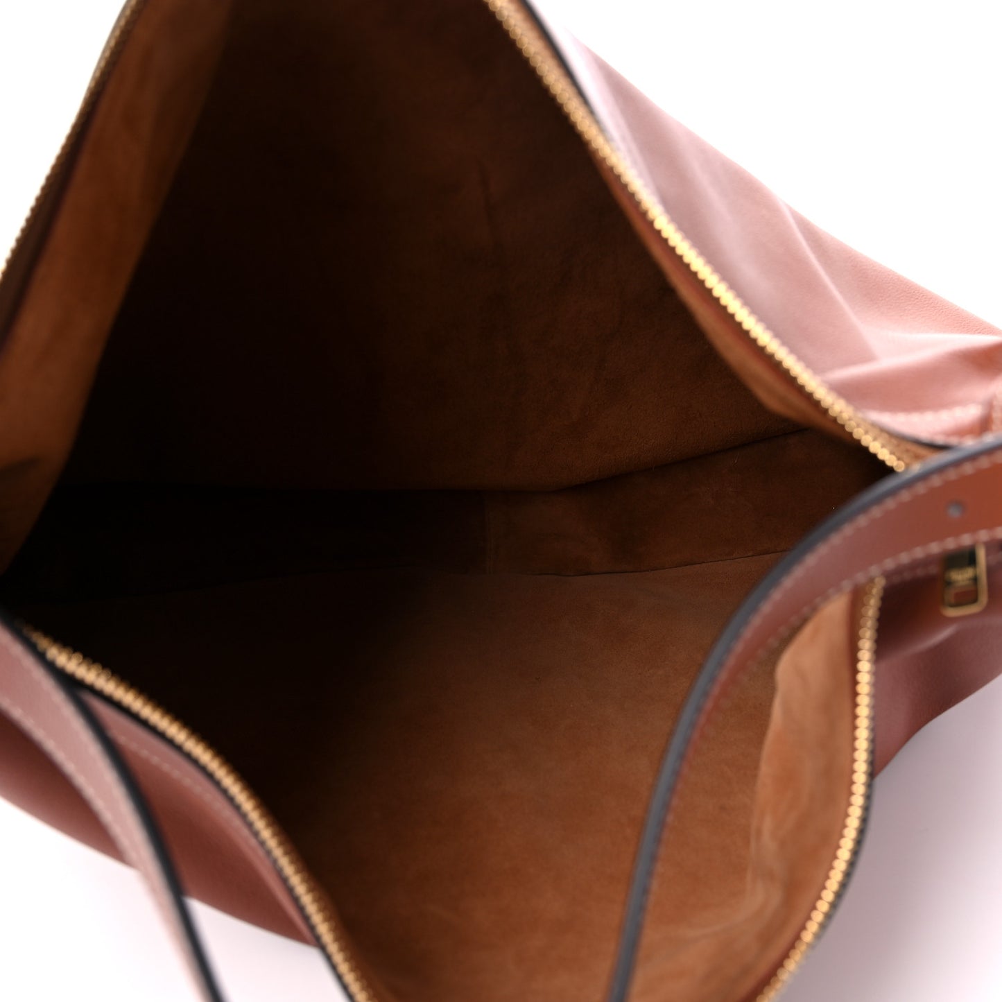 Supple Calfskin Large Romy Shoulder Bag Tan