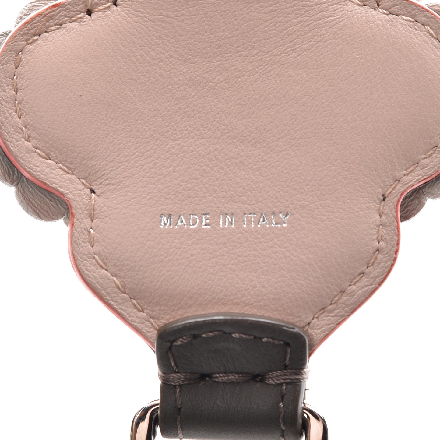 Vitello Dolce Nappa Hypnoteyes Bi-Color Scalloped Spike Studded Strap You Carbone Plaster White Multicolor