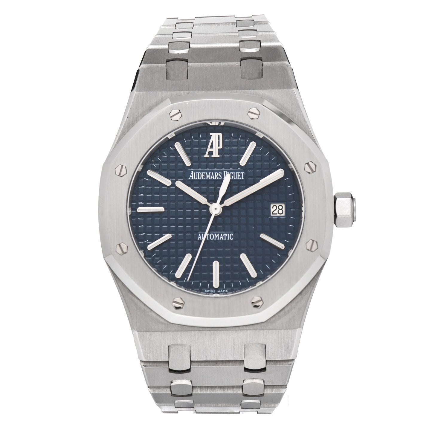 Stainless Steel 39mm Royal Oak Automatic Watch Blue 15300ST.OO.1220ST.02