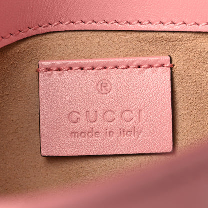 Gucci Calfskin Matelasse Super Mini GG Marmont Shoulder Bag Wild Rose 6 of 10