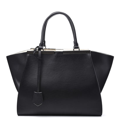 Fendi Vitello Dolce Shiny Nappa Petite 3Jours Tote Black 1 of 13