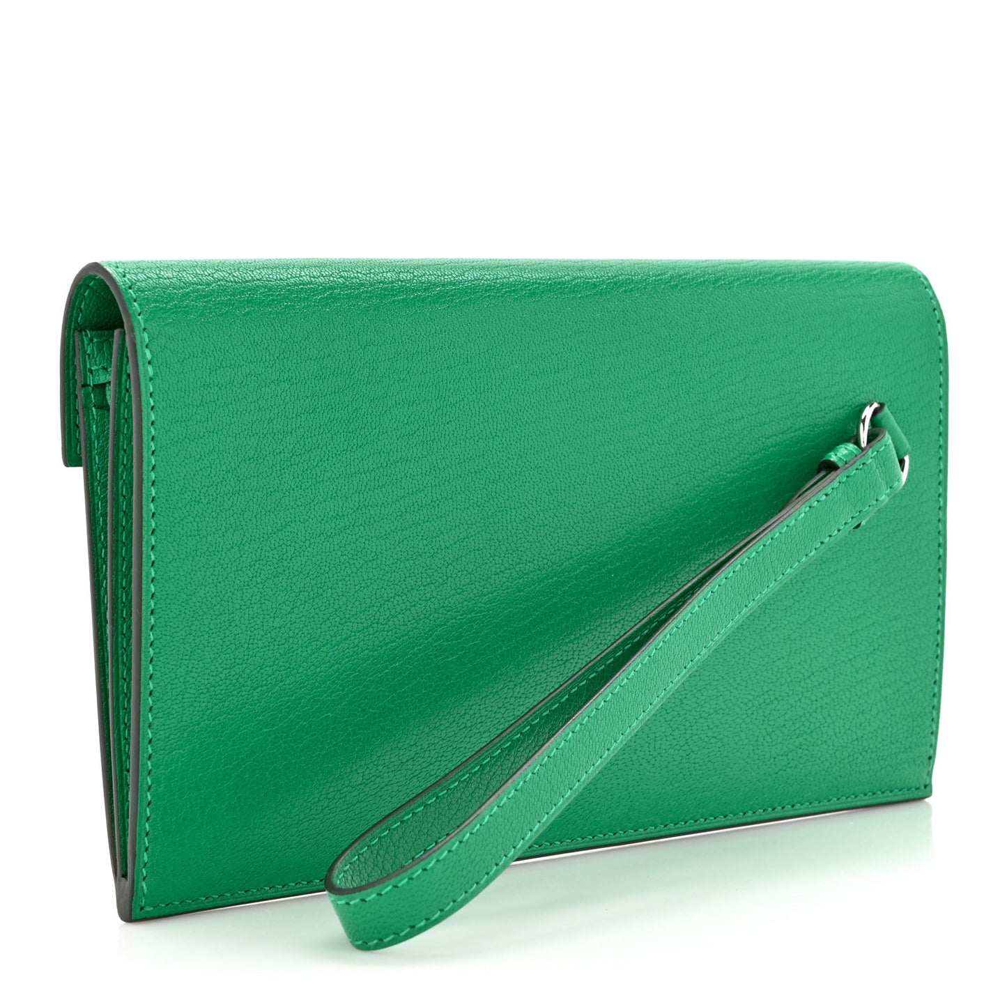 Chevre Chamkila Kelly Pocket Long Wallet Menthe