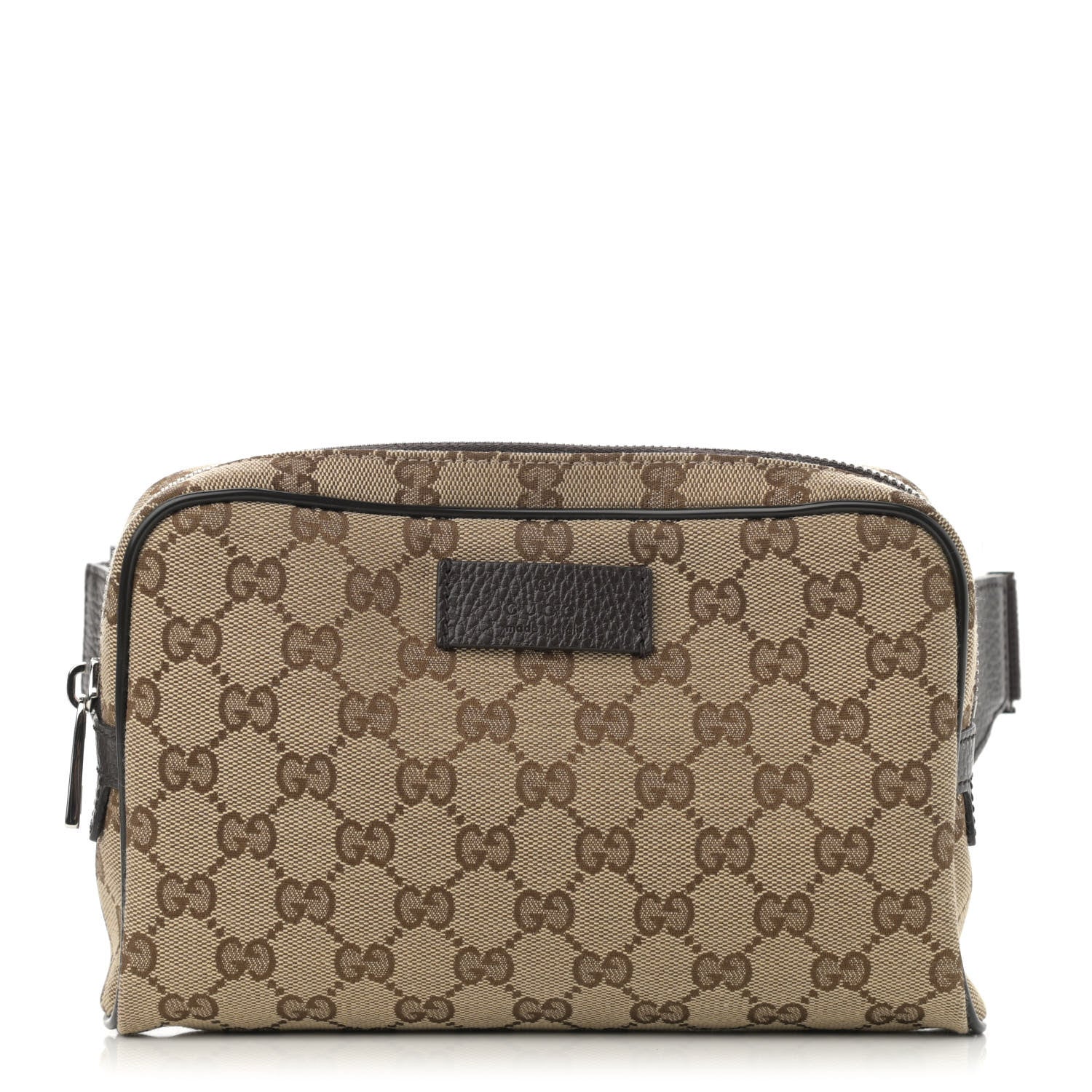 Gucci Monogram Belt Bag Dark Brown 1 of 12