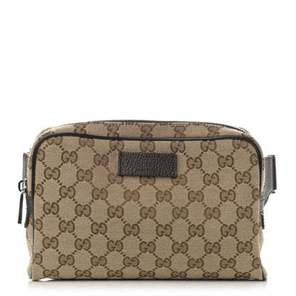 Gucci Monogram Belt Bag Dark Brown 1 of 12