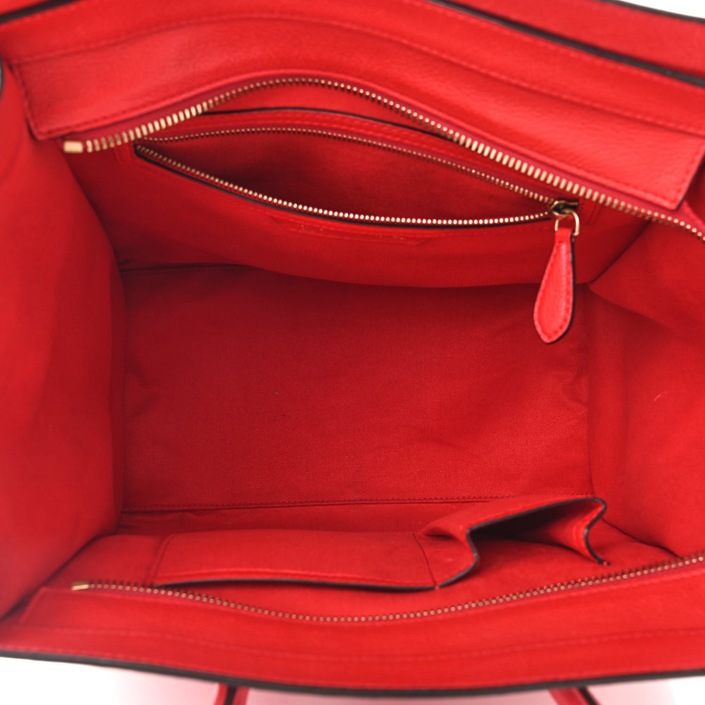 Drummed Calfskin Mini Luggage Coquelicot