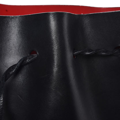 Mansur Gavriel Vegetable Tanned Calfskin Bucket Bag Black Flamma 12 of 13