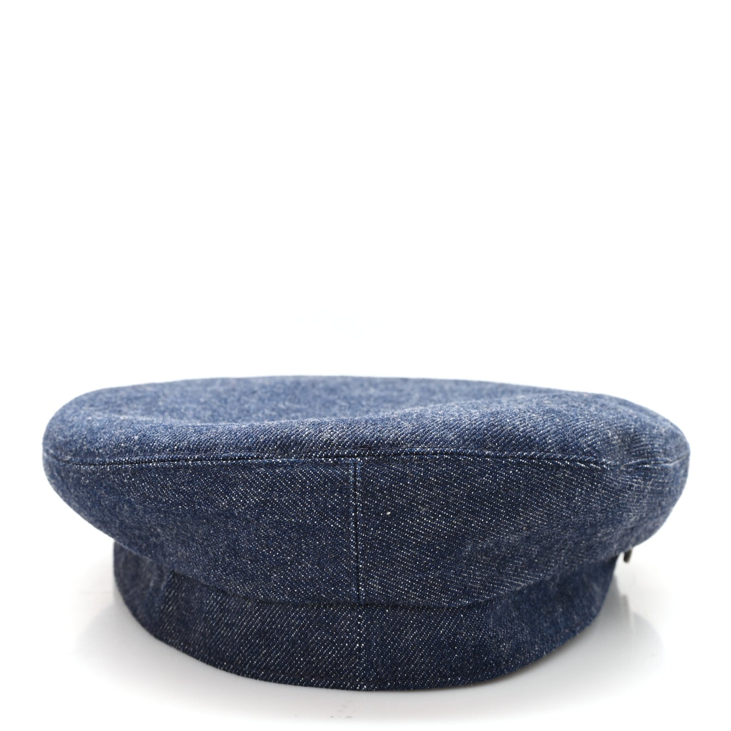 Denim Calfskin Cabourg Cap 57 Indigo
