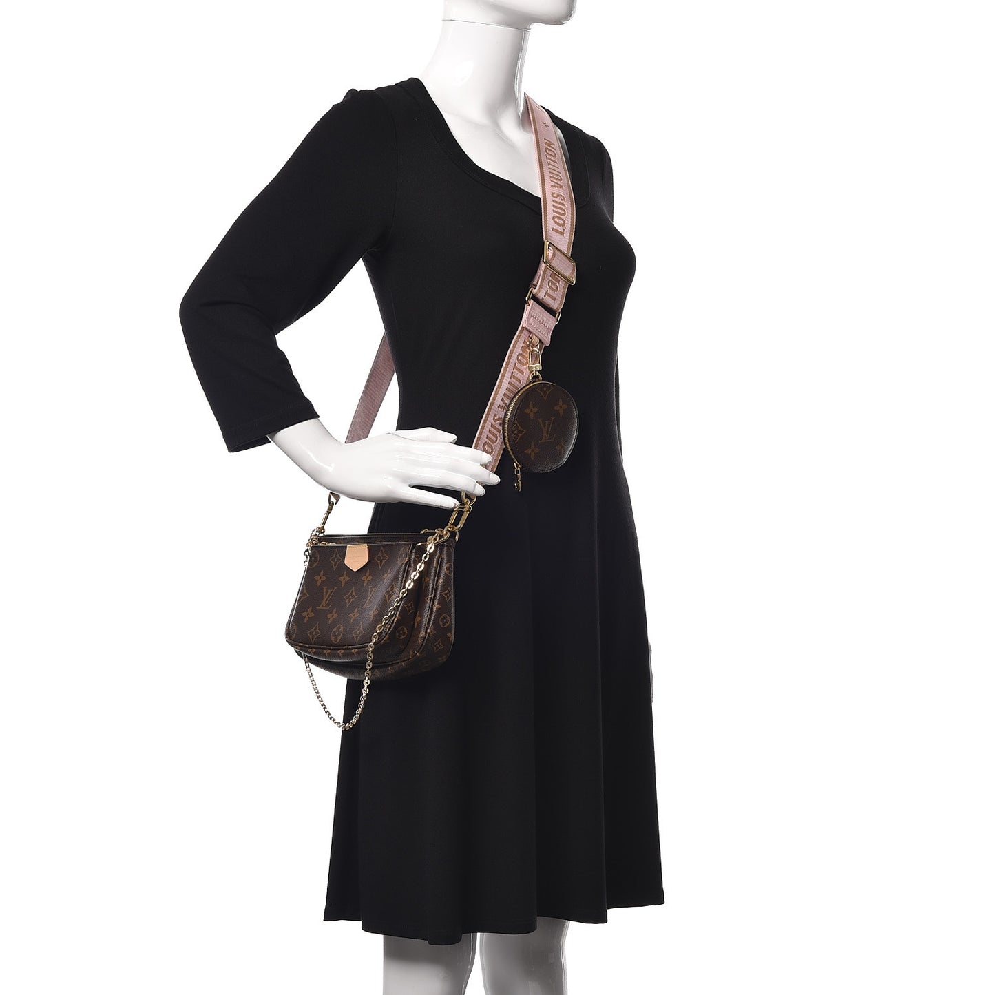Monogram Multi Pochette Accessories Rose Clair