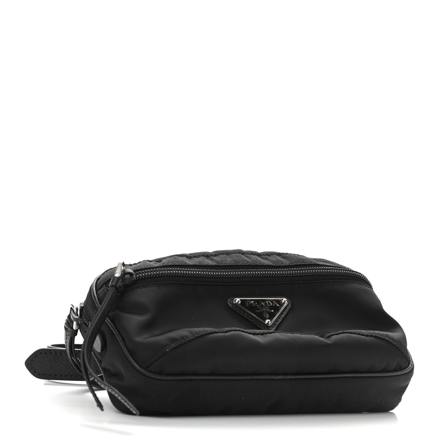 Nylon Saffiano Belt Bag Black