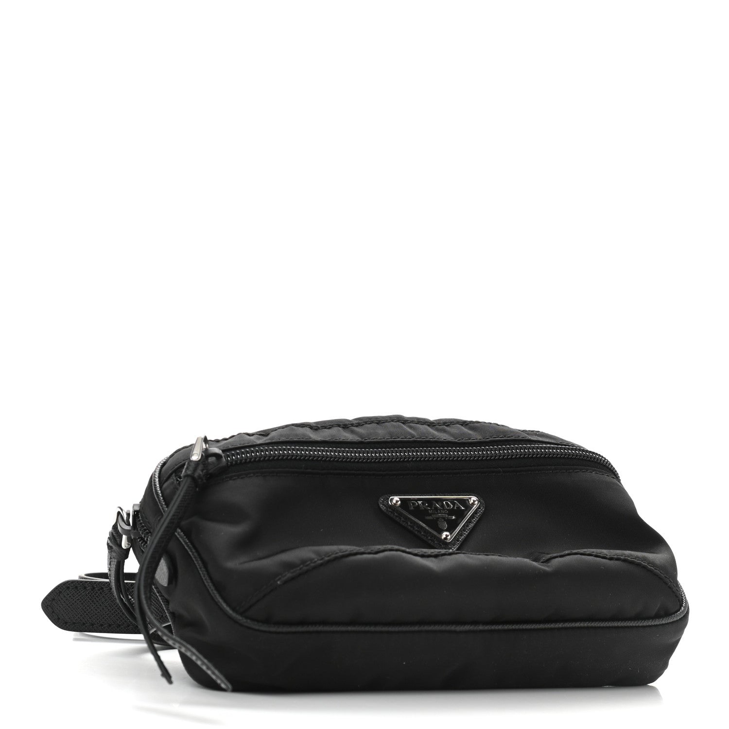 Prada Nylon Saffiano Belt Bag Black 4 of 9