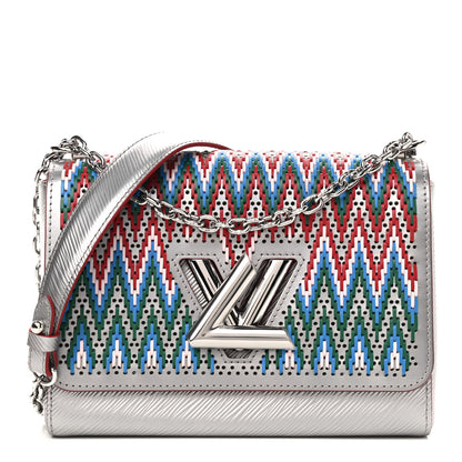 Louis Vuitton Epi Braided Twist Shoulder Bag MM Rainbow Silver 1 of 8