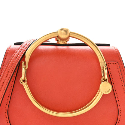 Chloe Calfskin Suede Small Nile Bracelet Bag Sepia Red 8 of 12