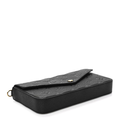 Louis Vuitton Empreinte Pochette Felicie Chain Wallet Black 3 of 6