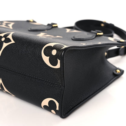 Louis Vuitton Empreinte Monogram Giant Onthego PM Black Beige 8 of 9