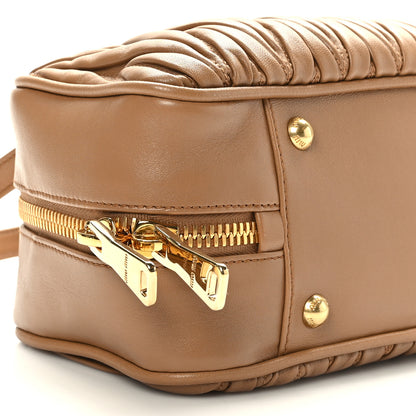 Miu Miu Nappa Matelasse Large Arcadie Top Handle Bag Caramel 7 of 8