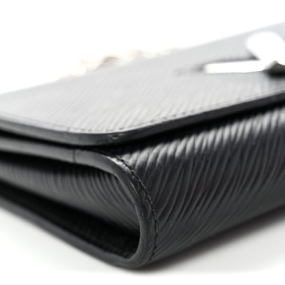 Louis Vuitton Epi Twist Chain Wallet Black 8 of 10