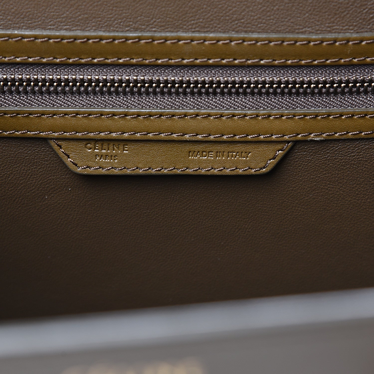 Celine Textured Calfskin Suede Tri-color Mini Luggage Cream 5 of 20