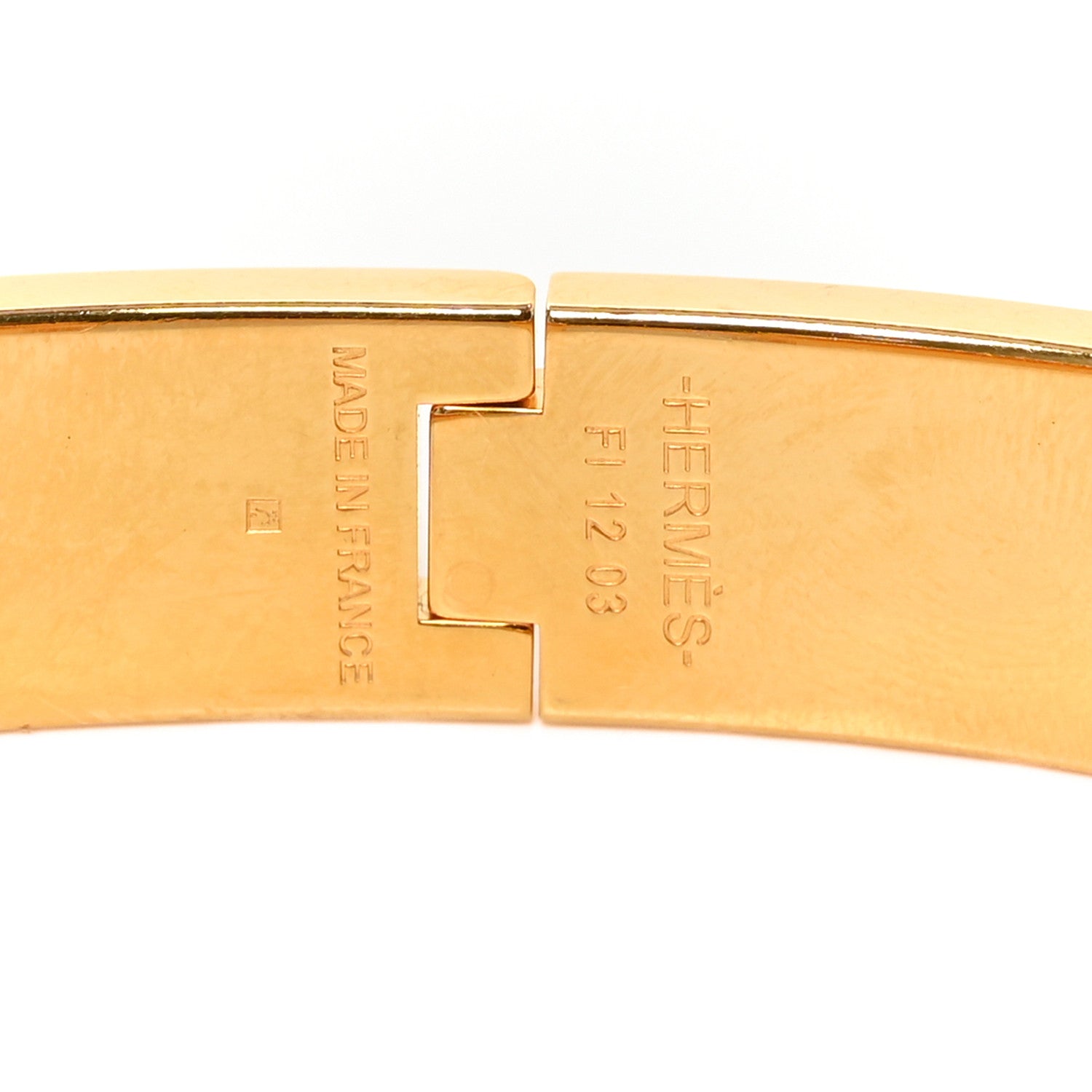Hermes Matte Enamel Narrow Clic Clac HH Bracelet T5 Etain 4 of 4