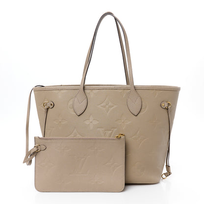 Louis Vuitton Empreinte Monogram Giant Neverfull MM Tourterelle 3 of 14