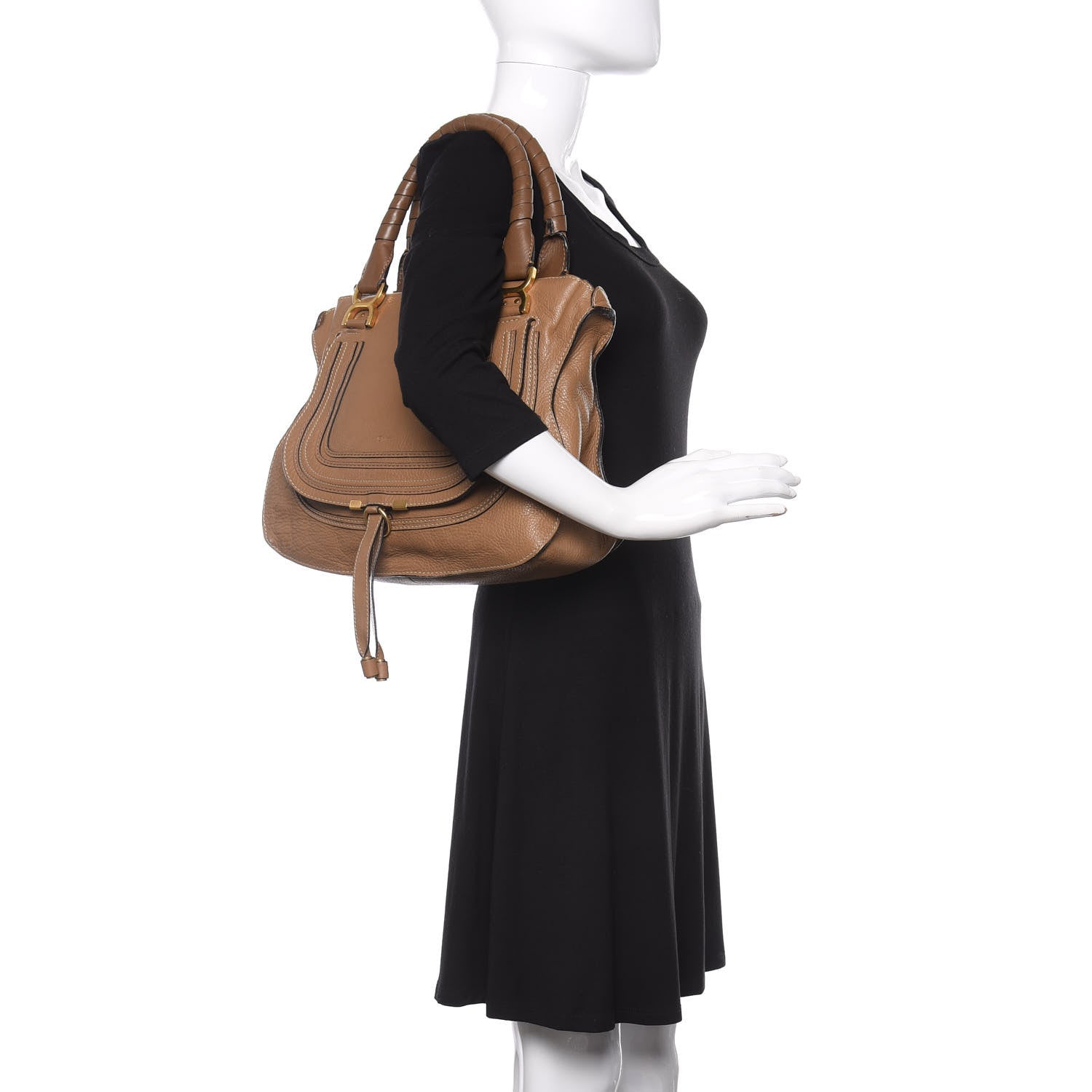 Chloe Calfskin Medium Marcie Satchel Nut 2 of 11