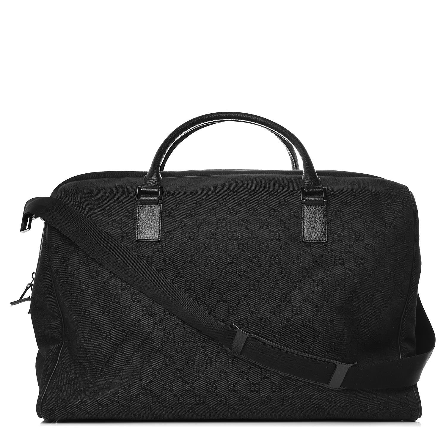 Gucci Denim Monogram Large Duffle Black 1 of 9