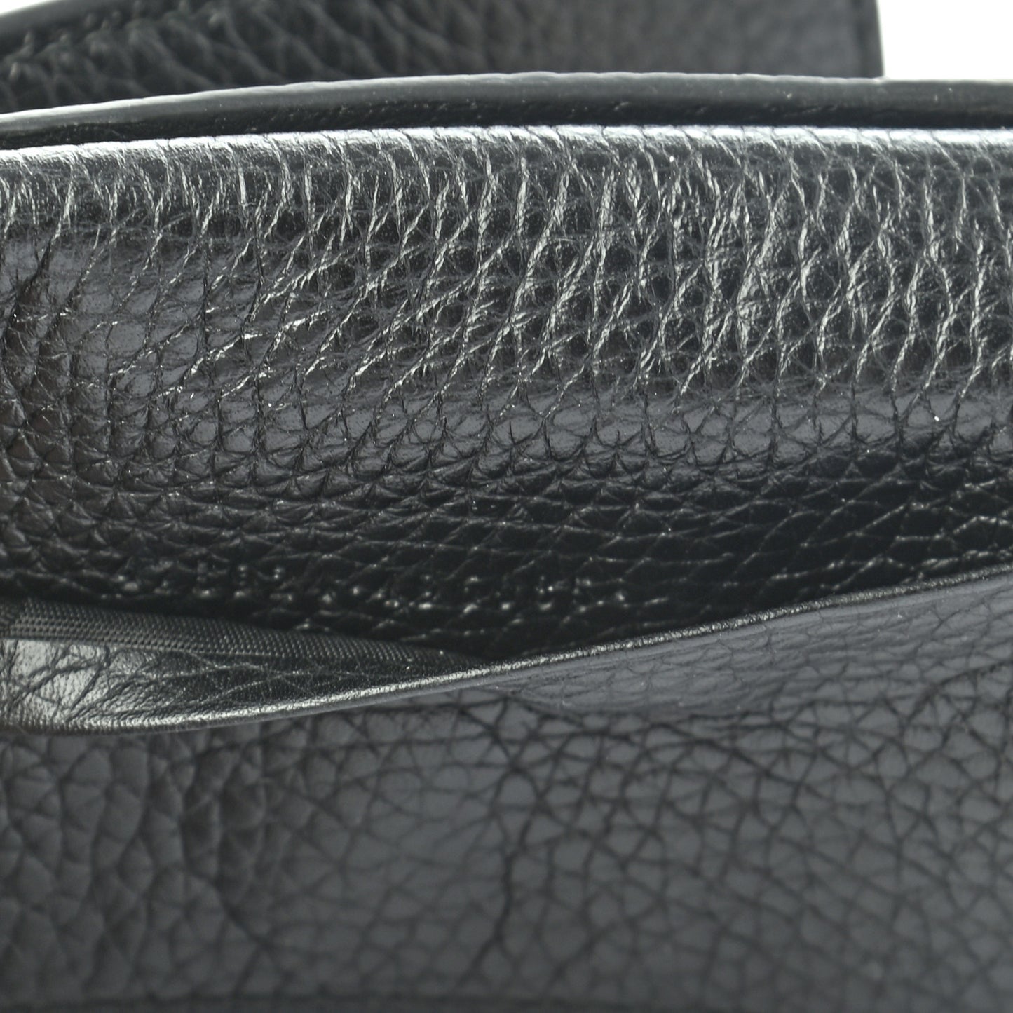 Pebbled Calfskin Dorian 6 Key Holder Case Black