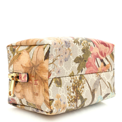 Gucci GG Supreme Monogram Water Flora Small Ophidia Cosmetic Case Beige White Multicolor 4 of 7