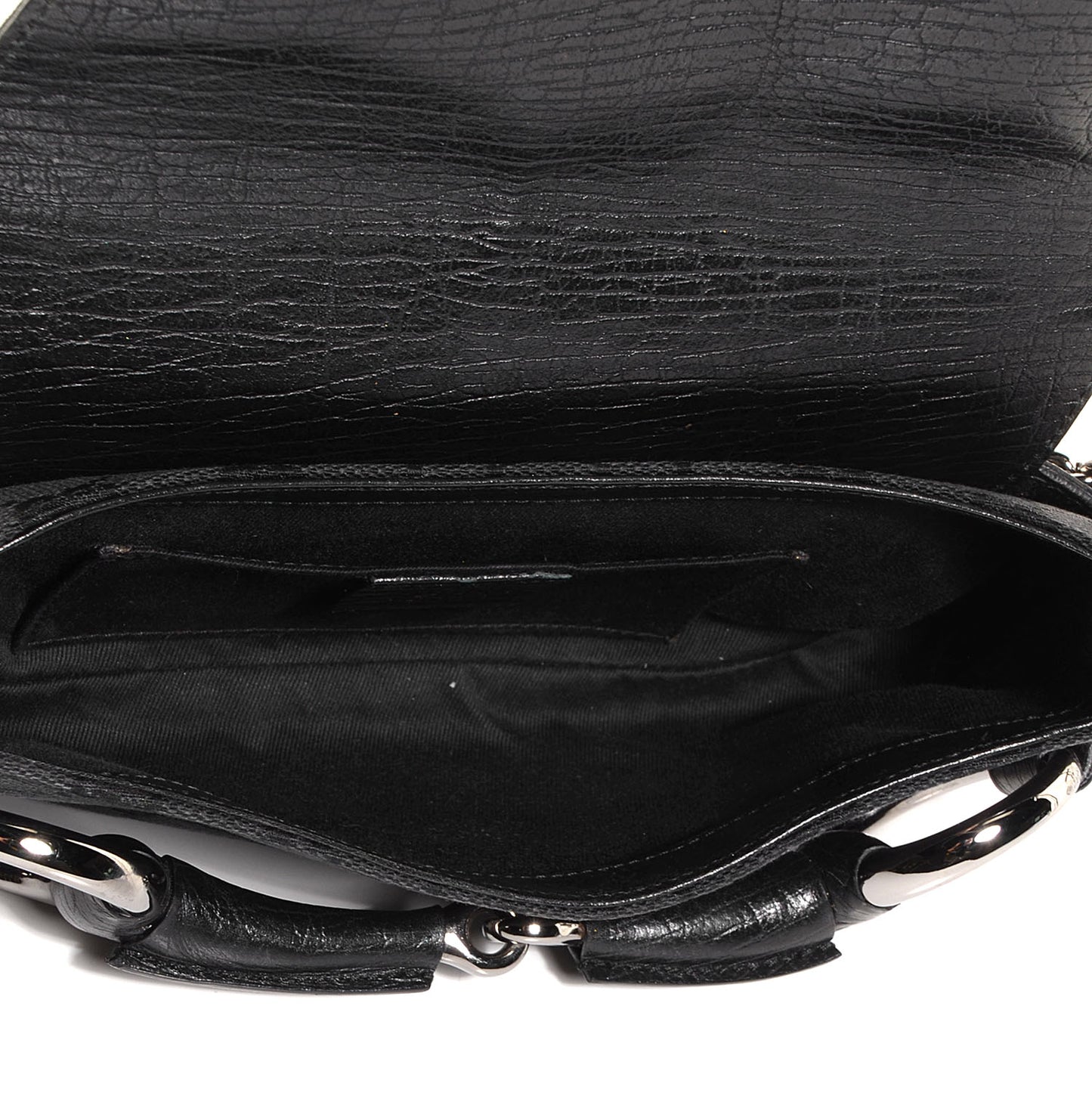 Monogram Horsebit Chain Clutch Black