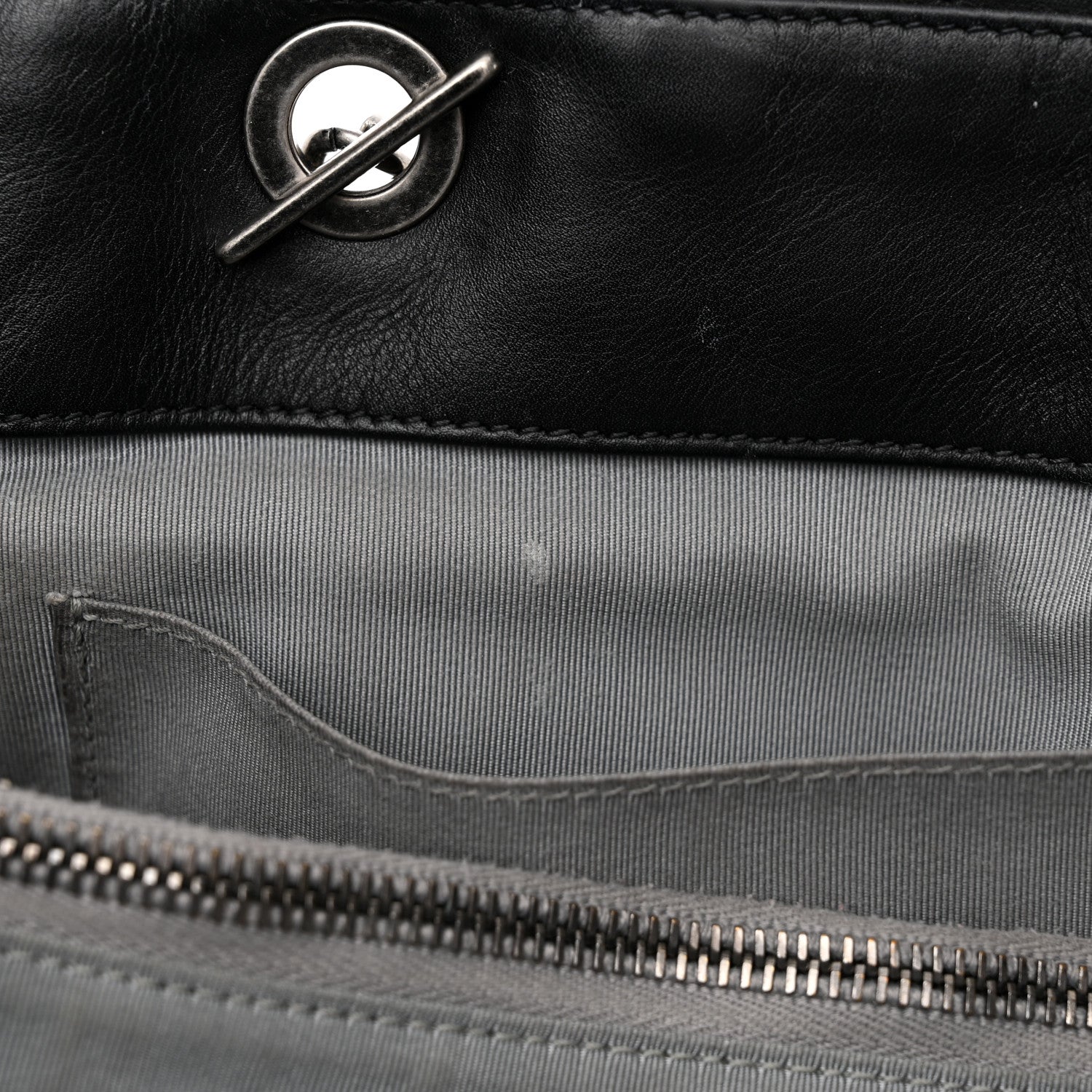 Chanel Calfskin Quilted Large Coco Pleats Tote Black 22 of 34