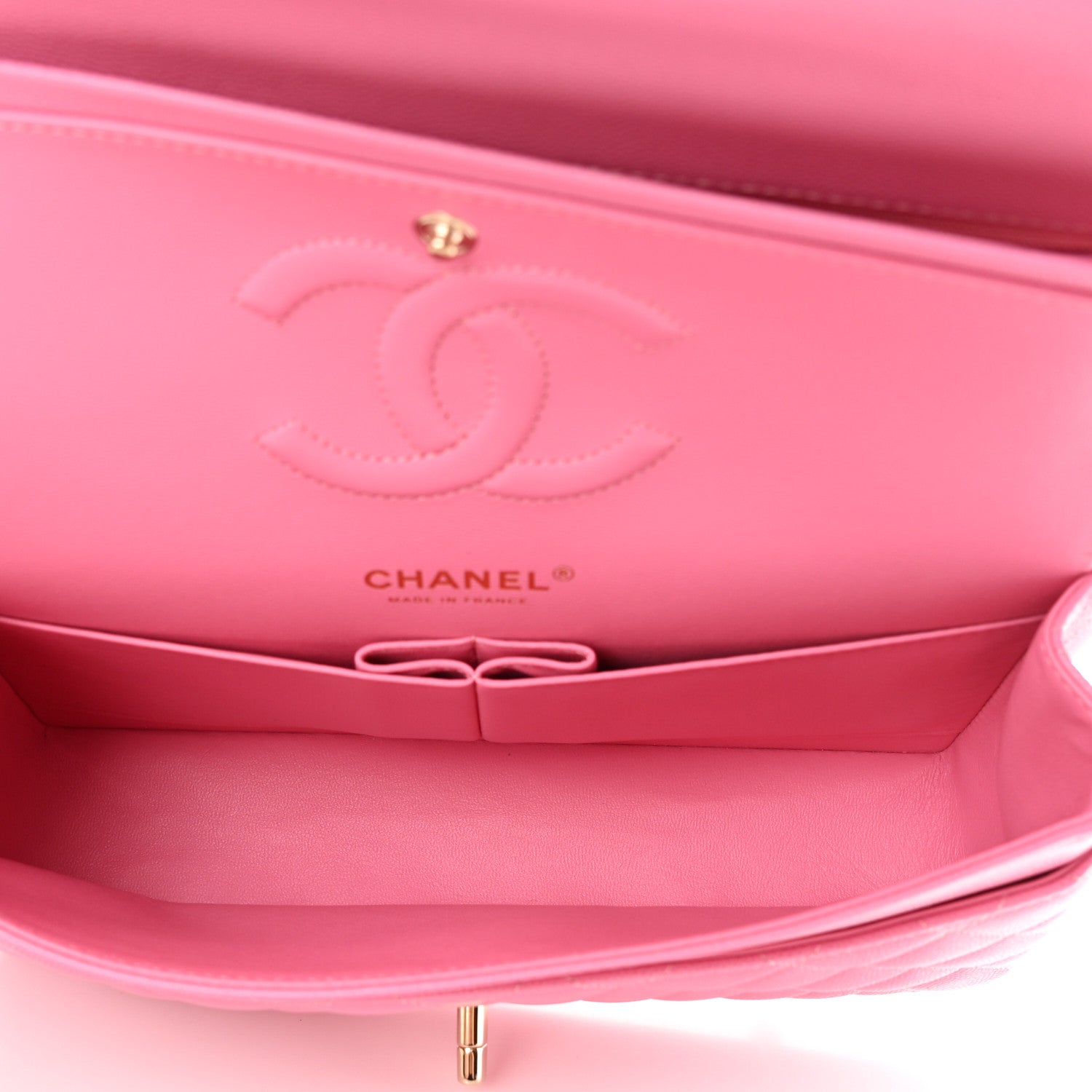 Chanel Caviar Quilted Medium Double Flap Pink 6 of 11