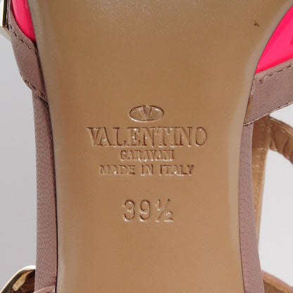 Valentino Garavani Patent Rockstud Ankle Strap 65mm Pumps 39.5 Fuxia Fluo Poudre 6 of 6