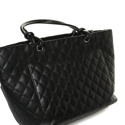 Chanel Calfskin Quilted Large Cambon Tote Black 17 of 19