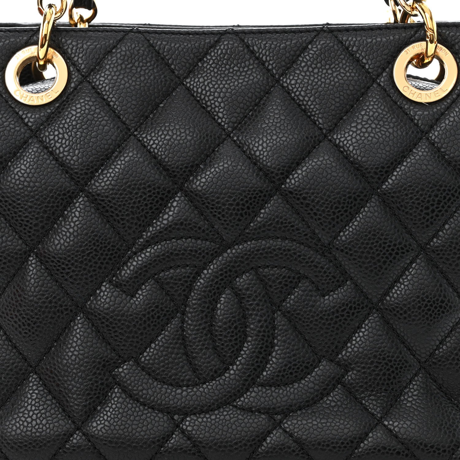 Chanel Caviar Quilted Petit Timeless Tote PTT Black 8 of 10