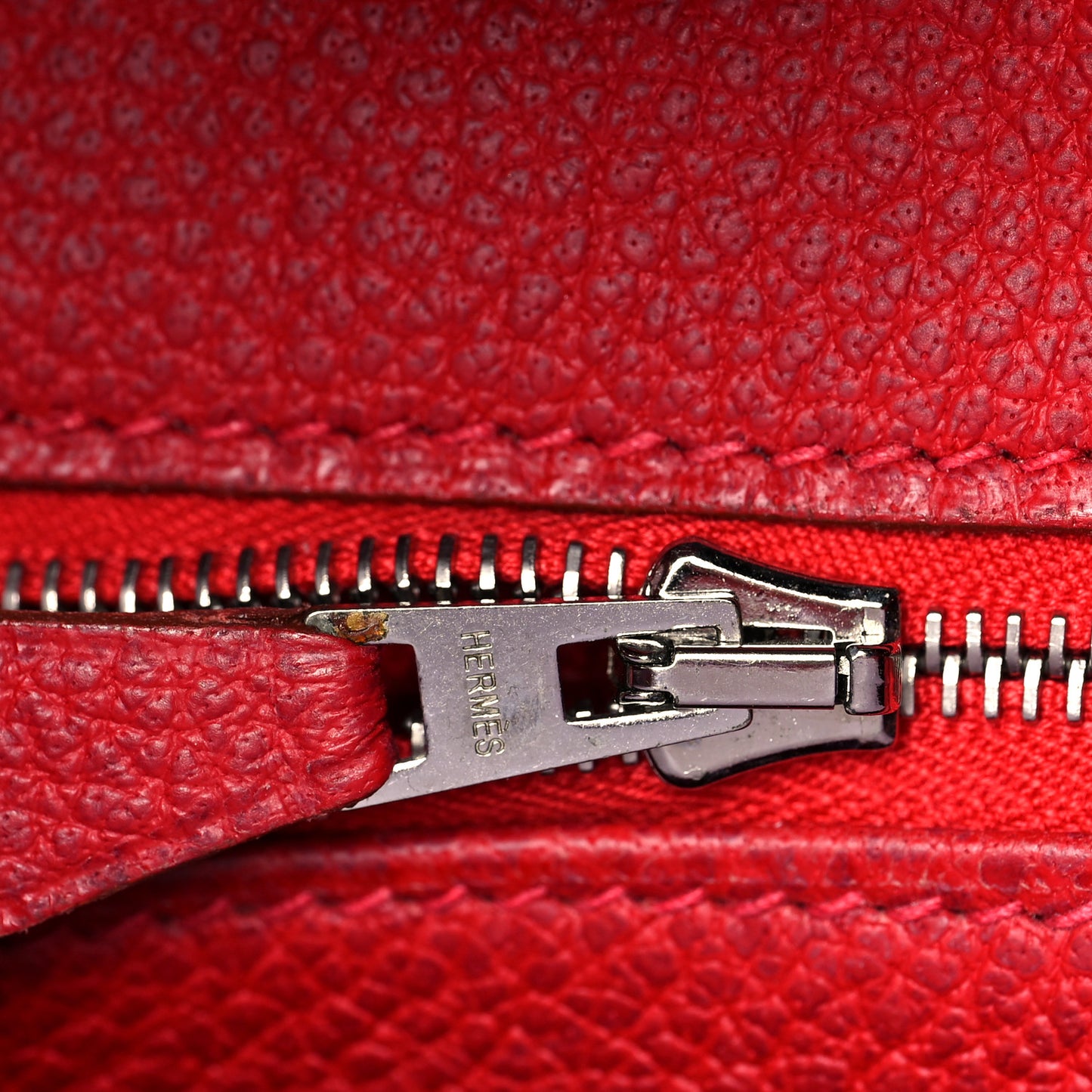 Buffle Skipper Birkin 35 Rouge Vif