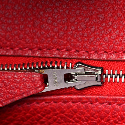 Hermes Buffle Skipper Birkin 35 Rouge Vif 20 of 43