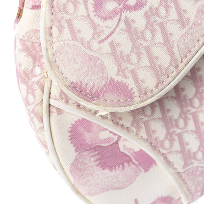 Christian Dior Monogram Floral Saddle Bag Pink 13 of 14