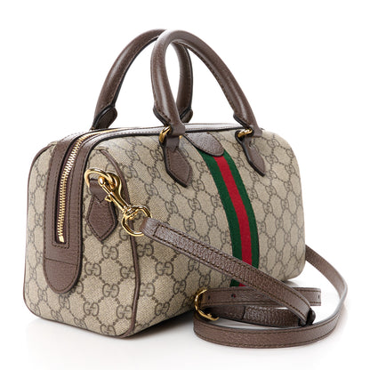 Gucci GG Supreme Monogram Web Small Ophidia Top Handle Bag Beige Ebony 3 of 11