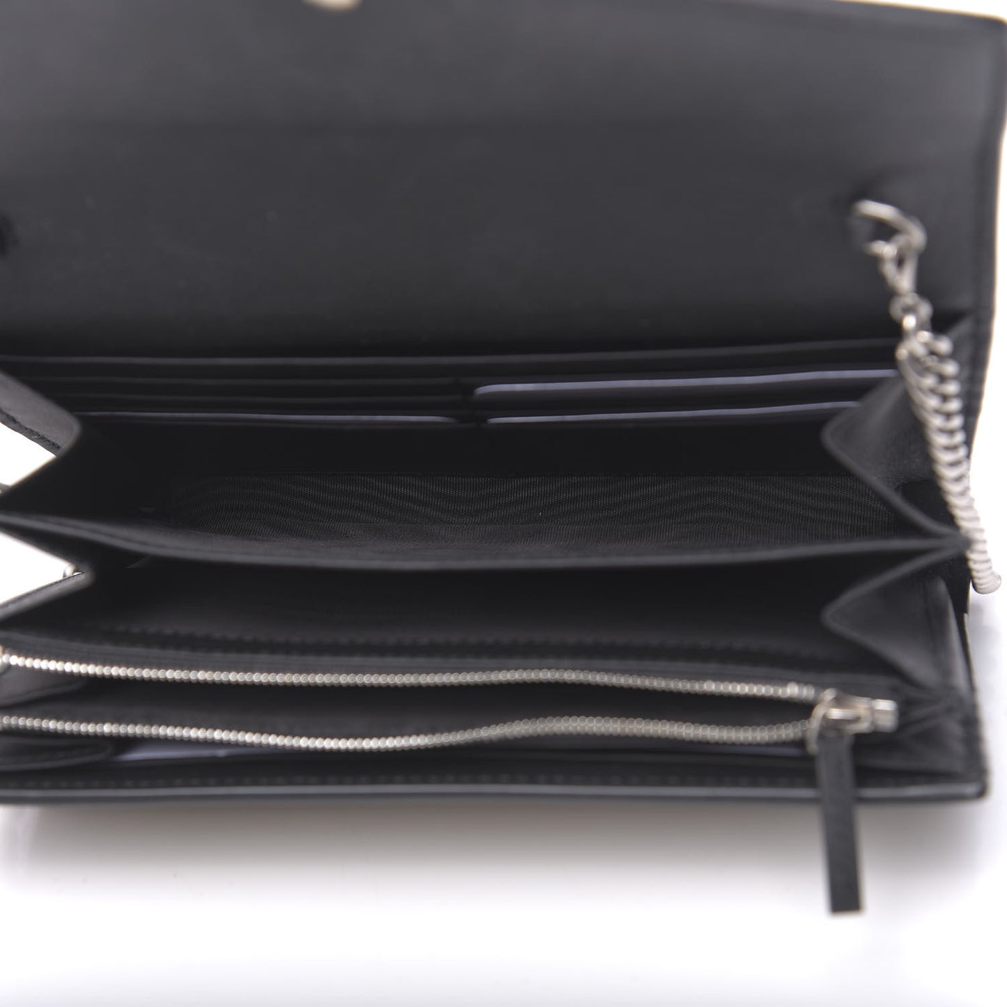 GG Supreme Monogram Mini Dionysus Chain Wallet Beige Black